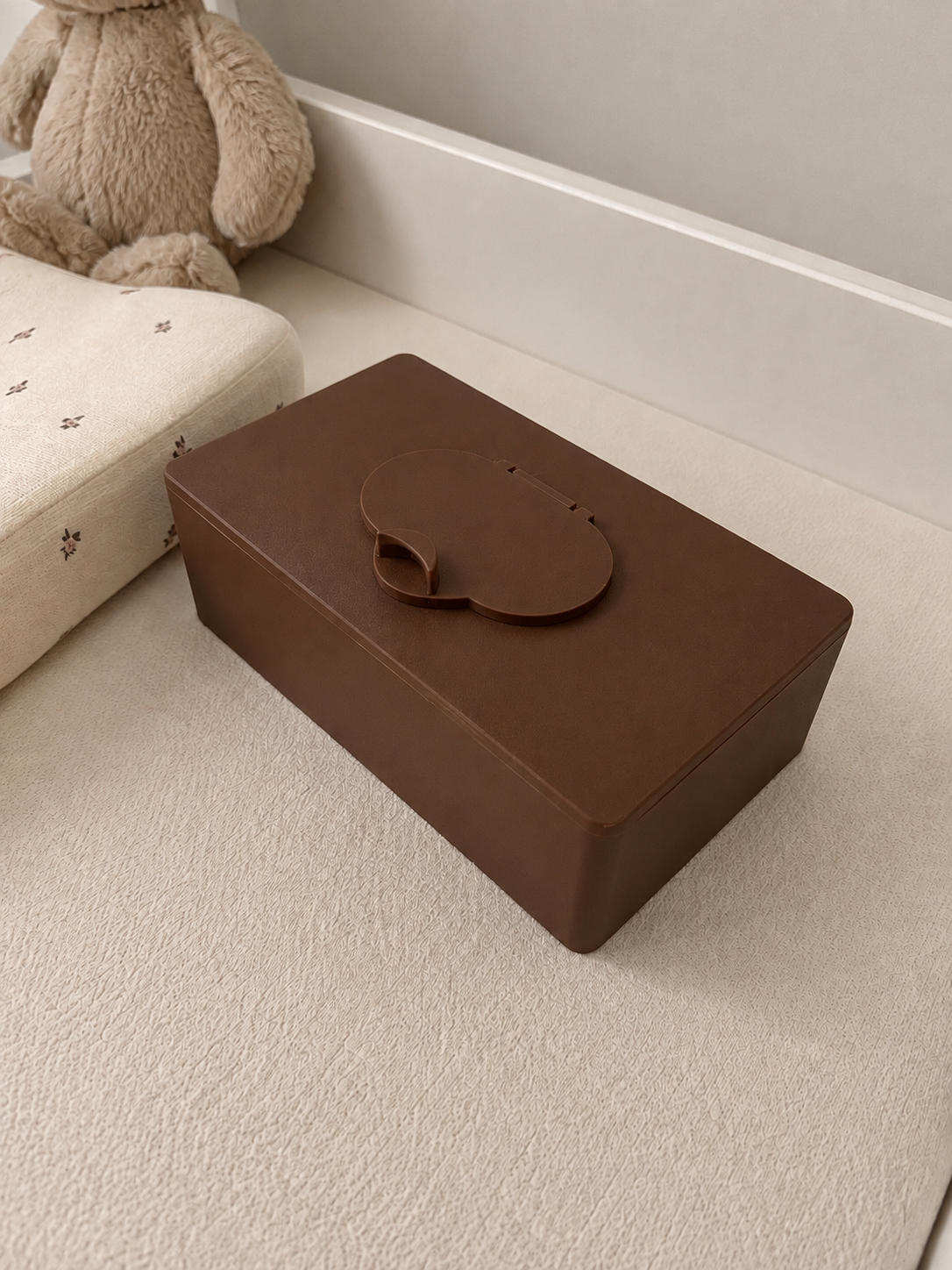 Ask med lock för babywipes