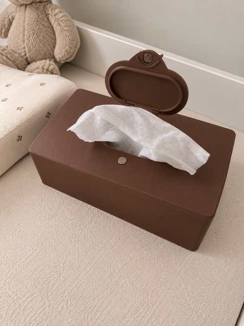 Ask med lock för babywipes